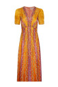 robe-vintage-a-rayures-de-carnaval-en-soie