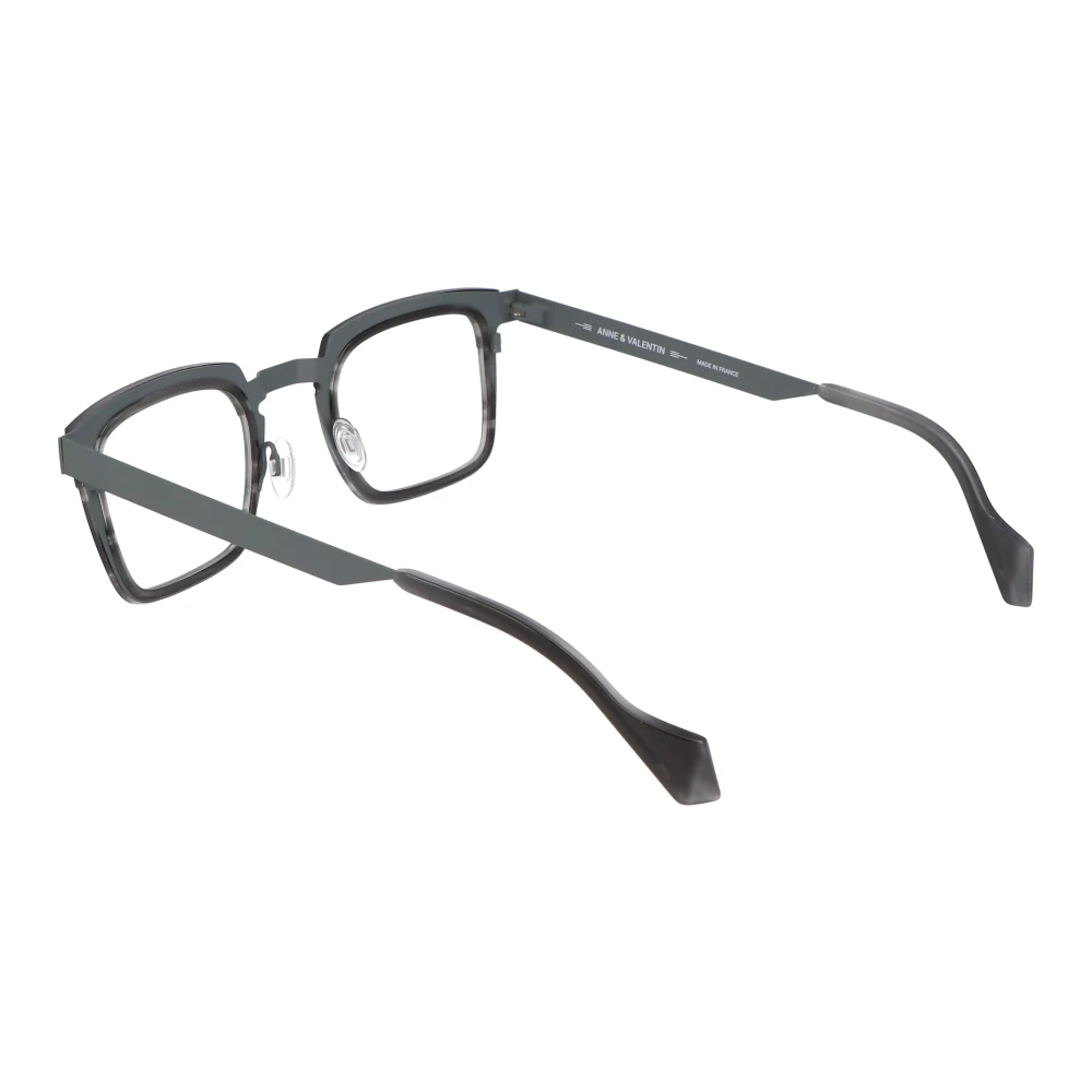 Anne & Valentin Vierkante acetaatbril Osvaldo Brown Unisex