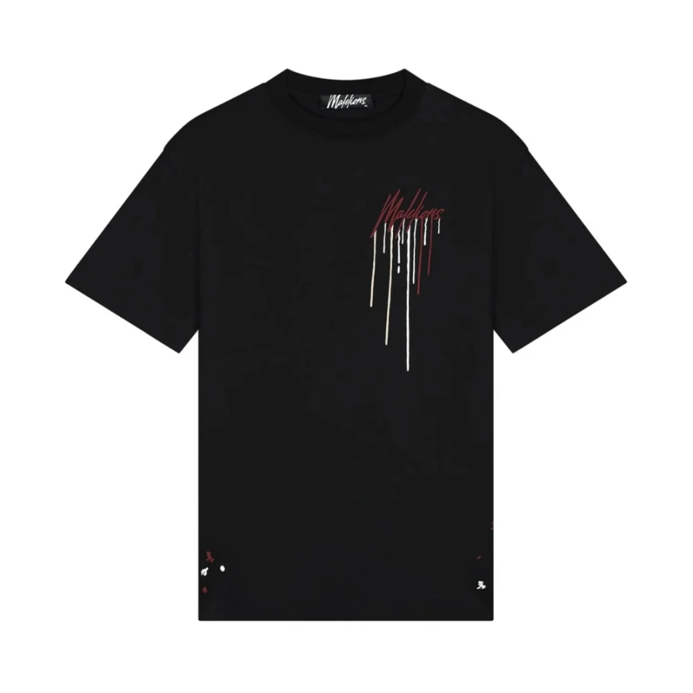 Malelions Zwart T-shirt Mm1-Aw24-19 Herenlions Black Heren