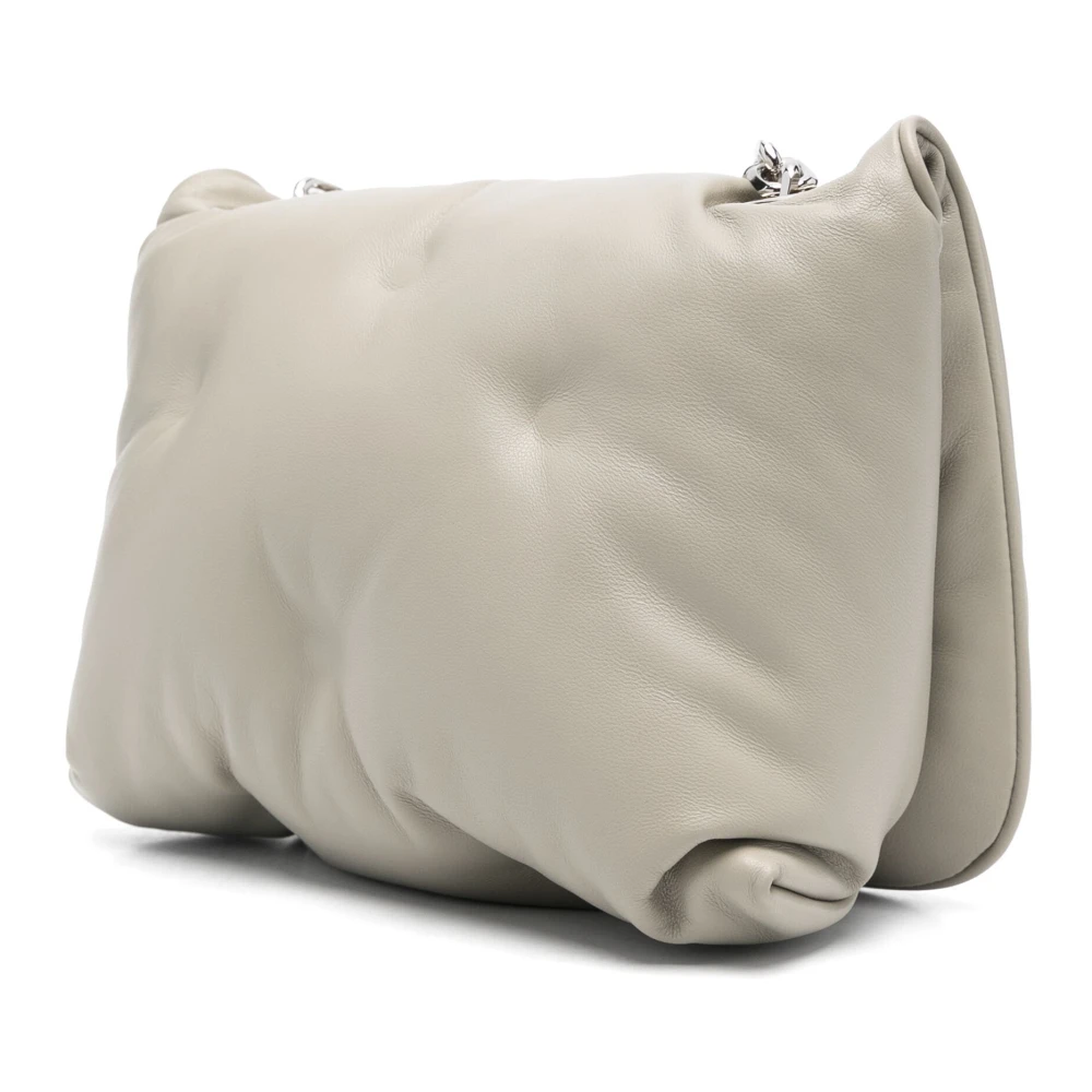 Maison Margiela Stijlvolle Flap Tas voor Modeliefhebbers Beige Dames