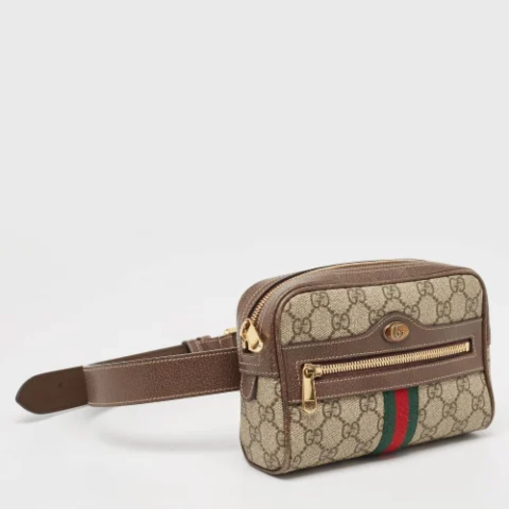 Gucci Vintage Pre-owned Canvas gucci-bags Brown Dames