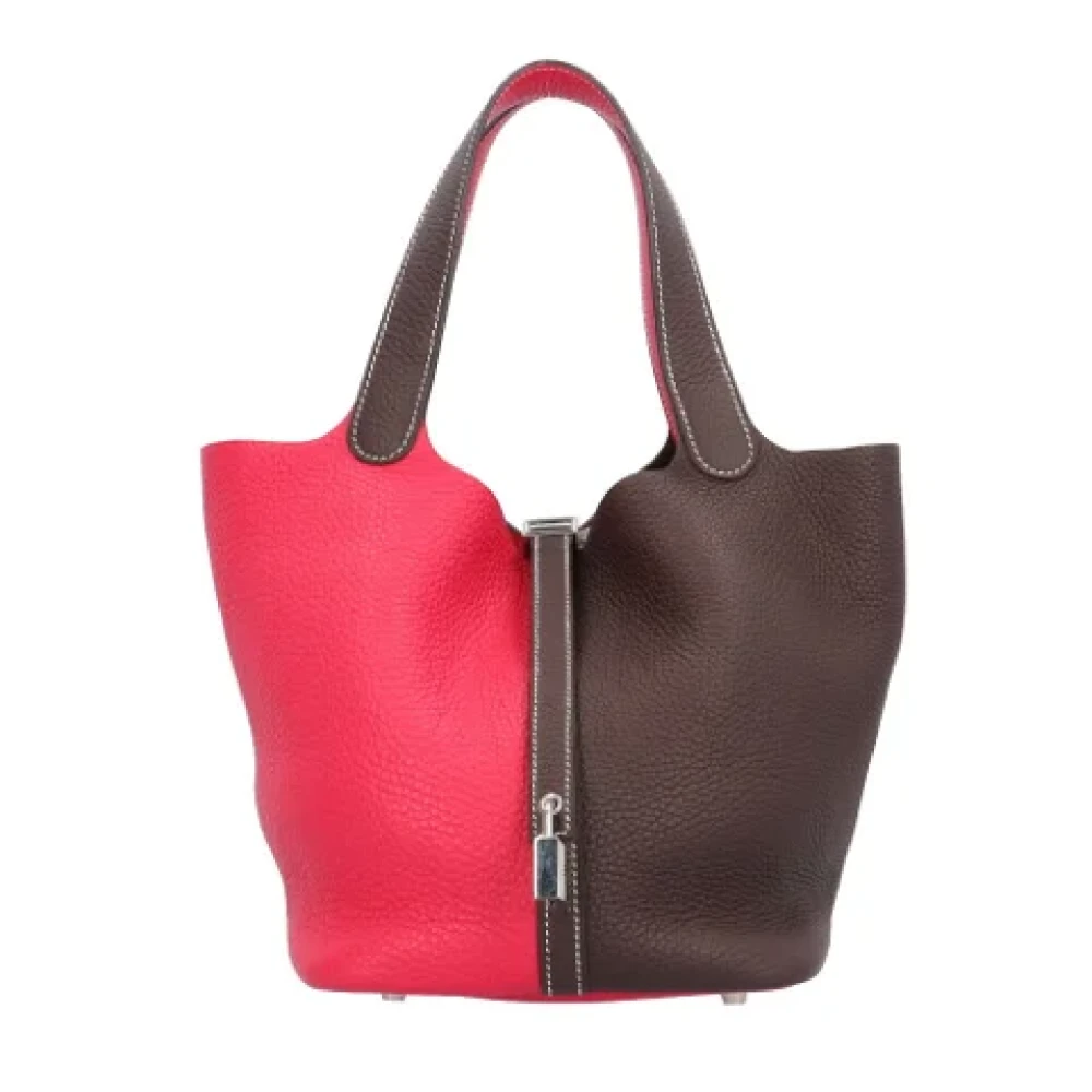 Hermès Vintage Pre-owned Leather handbags Red Dames