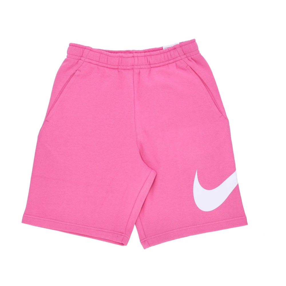 Nike Fleece Shorts met Trekkoord Taille Pink Heren