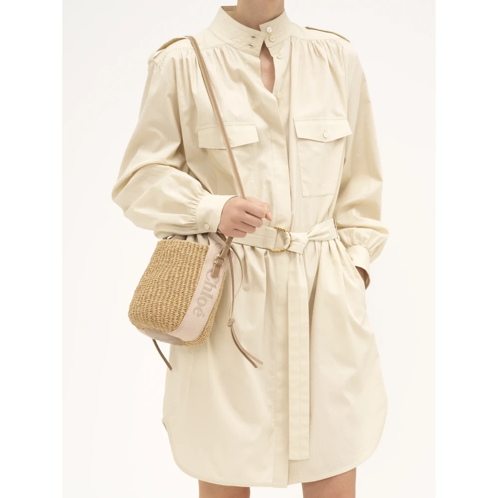 Chloé Beige Mandentas met Lintsluiting Beige Dames