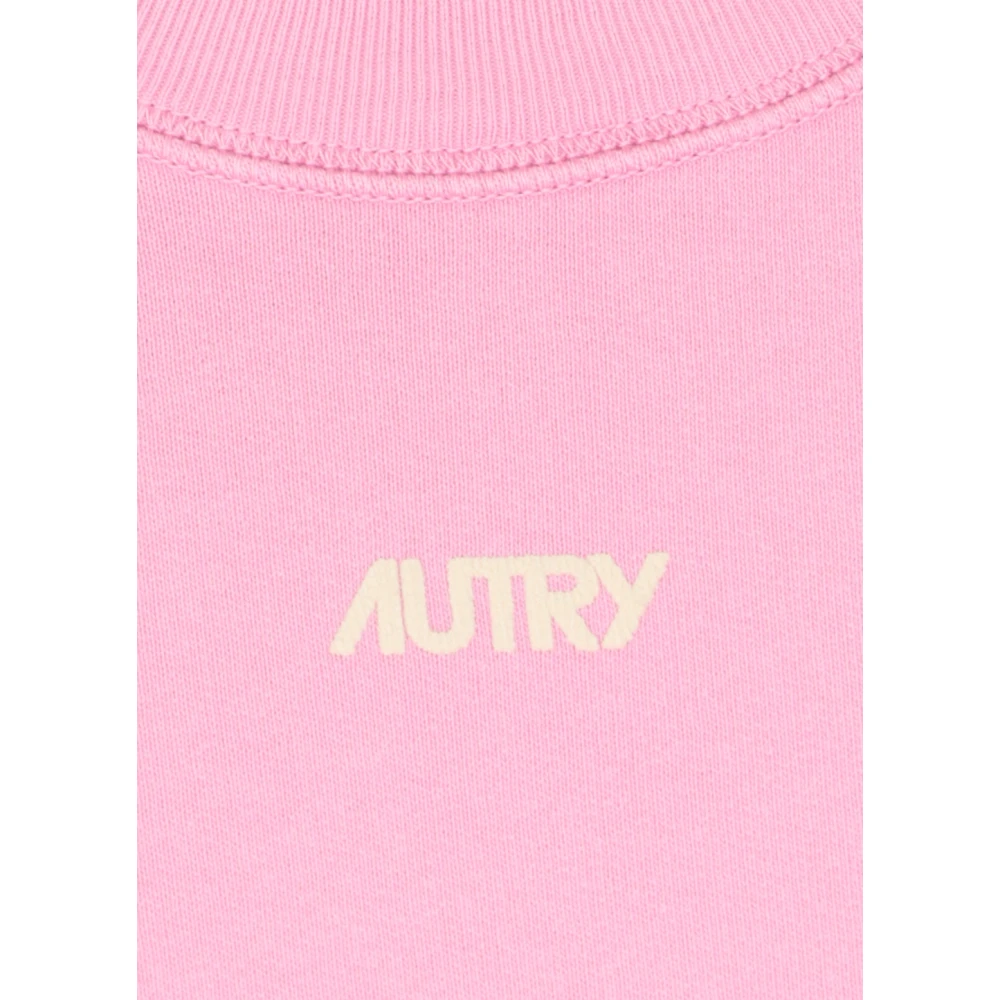 Autry Roze Crew Neck Sweatshirt Pink Dames