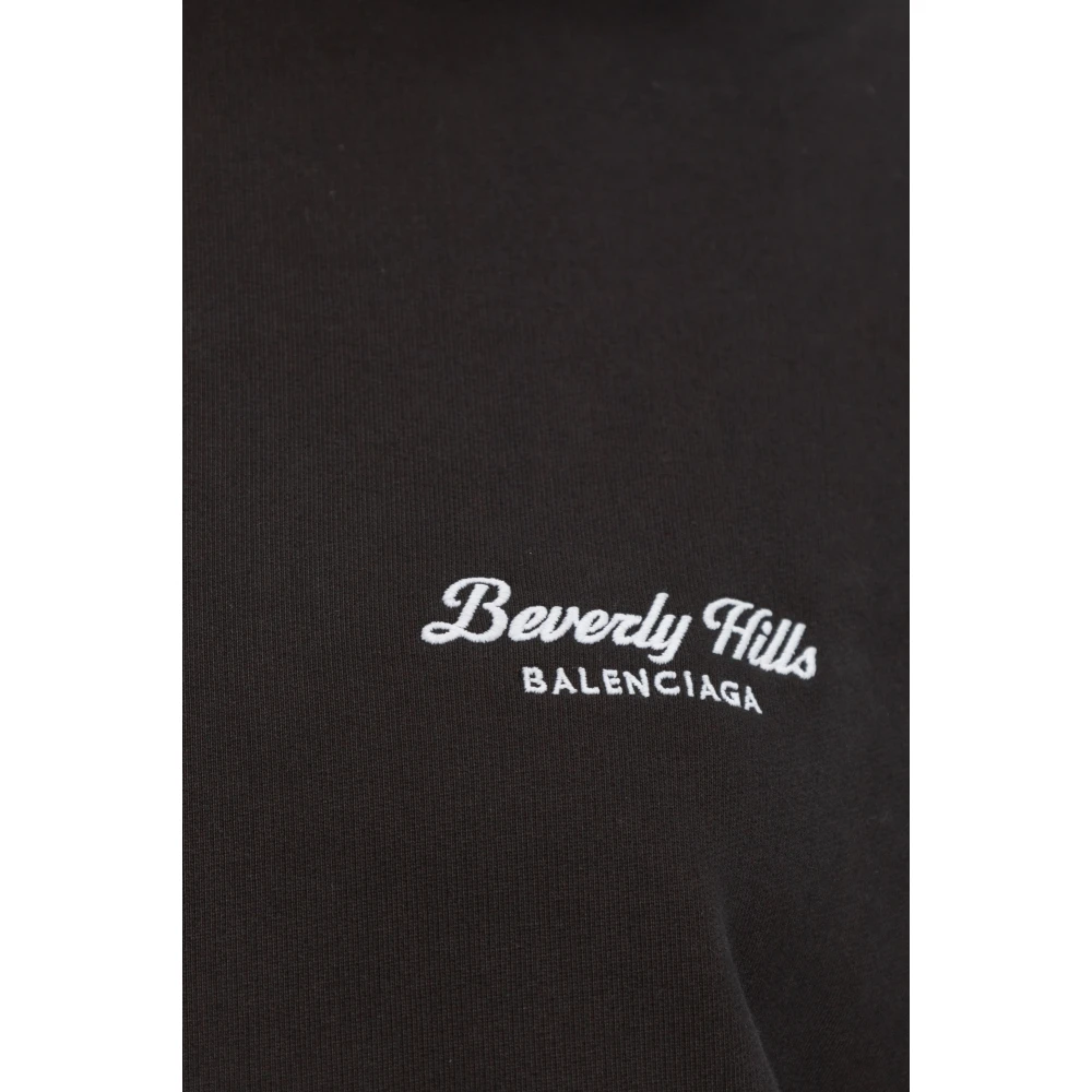 Balenciaga Oversized hoodie Black Dames