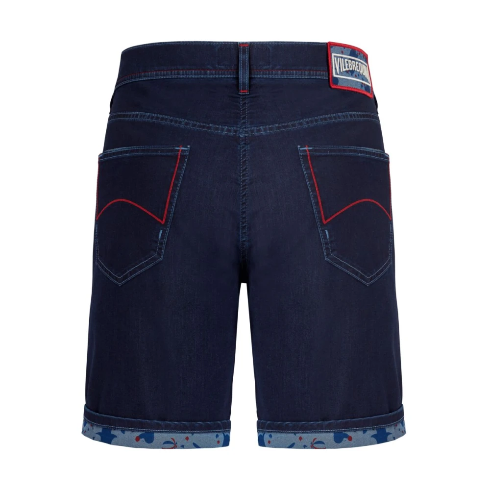 Vilebrequin Heren Circus Denim Bermuda Shorts Blue Heren