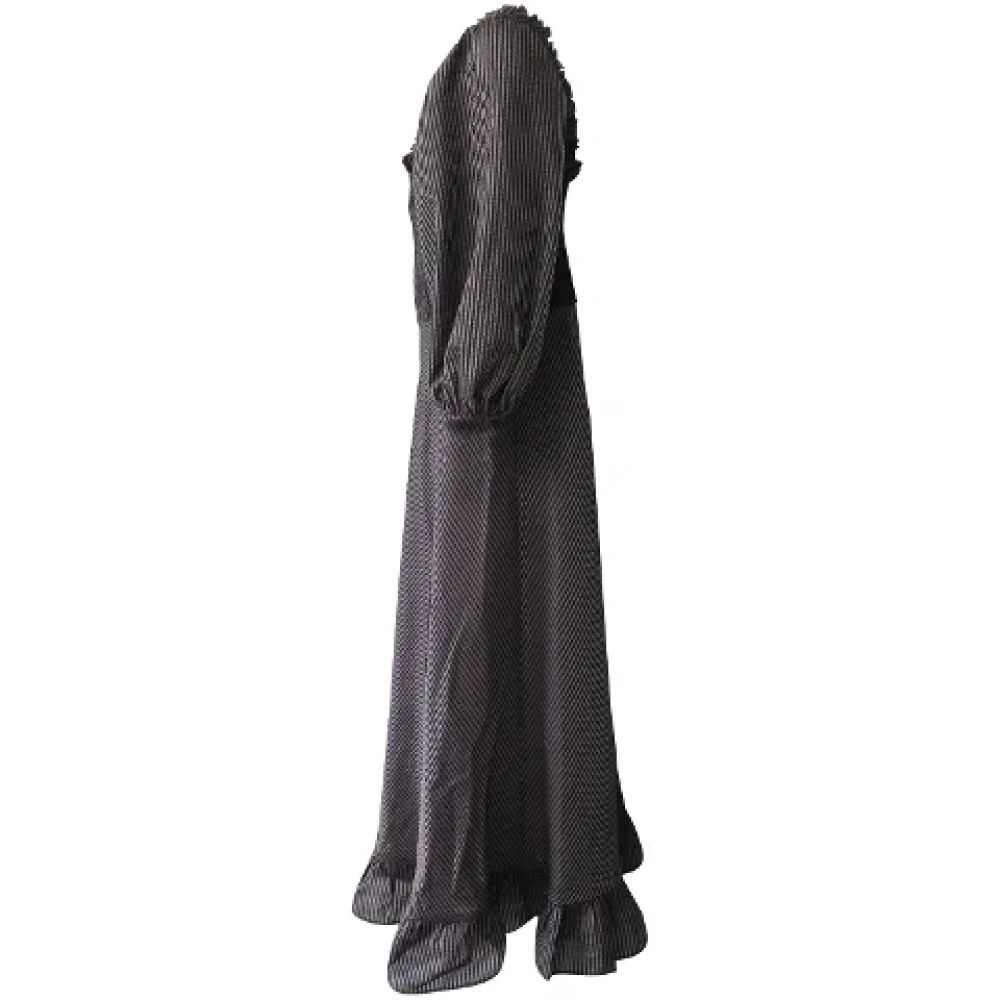Ganni Silk dresses Black Dames