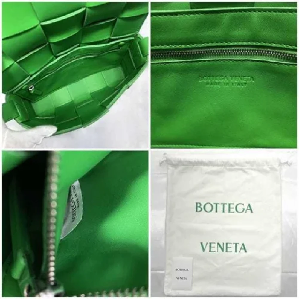 Bottega Veneta Vintage Pre-owned Leather shoulder-bags Green Dames