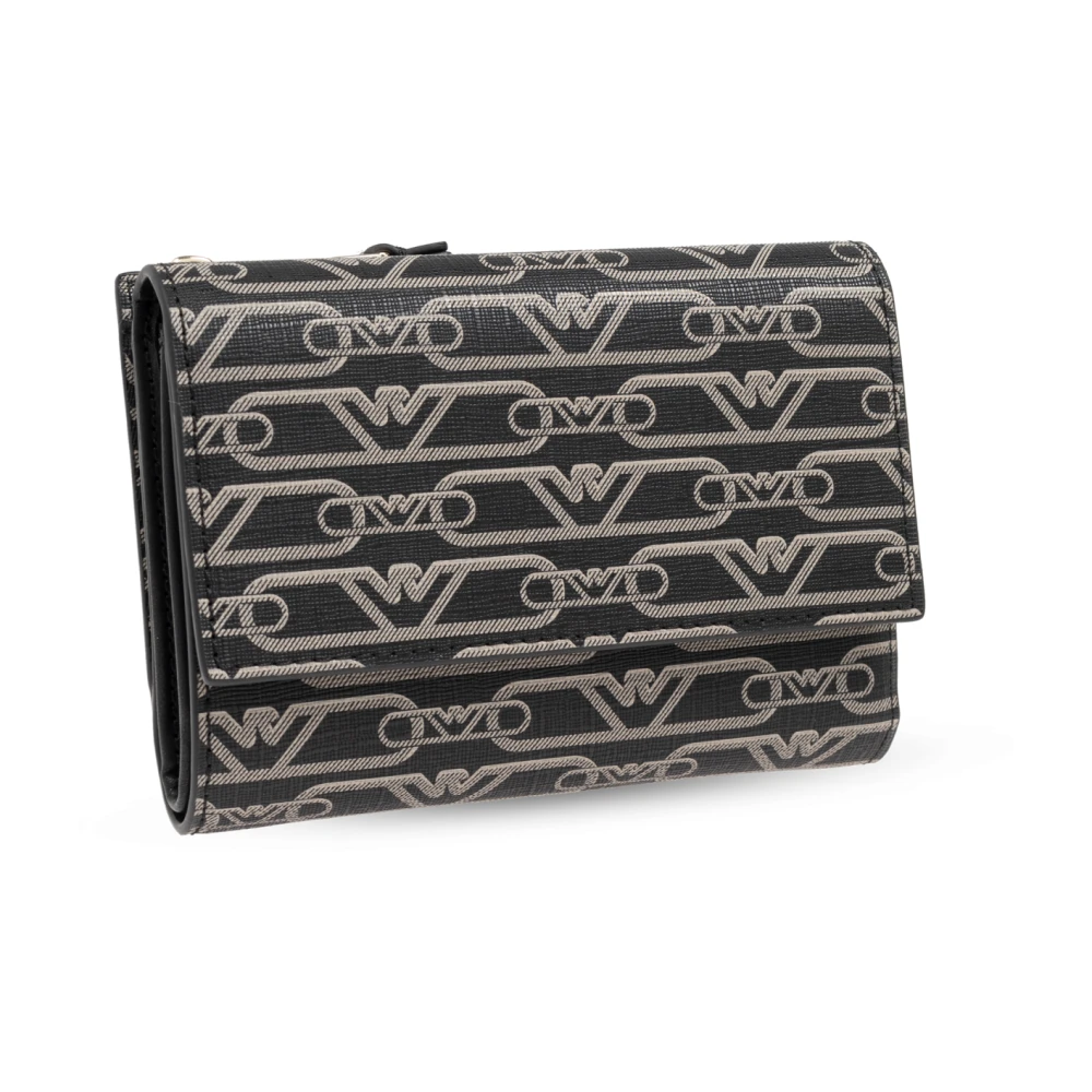 Emporio Armani Portemonnee met monogram Black Dames