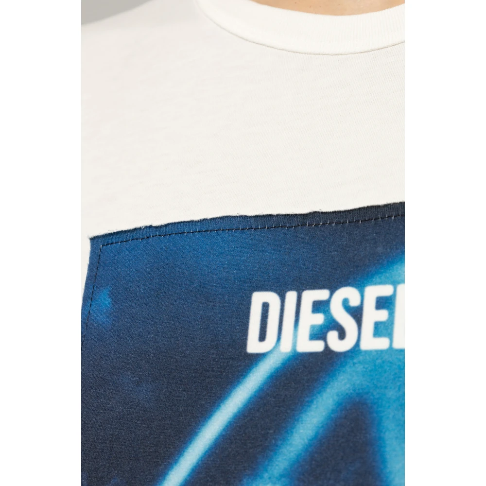 Diesel T-shirt `T-Boxt-Q16` White Heren