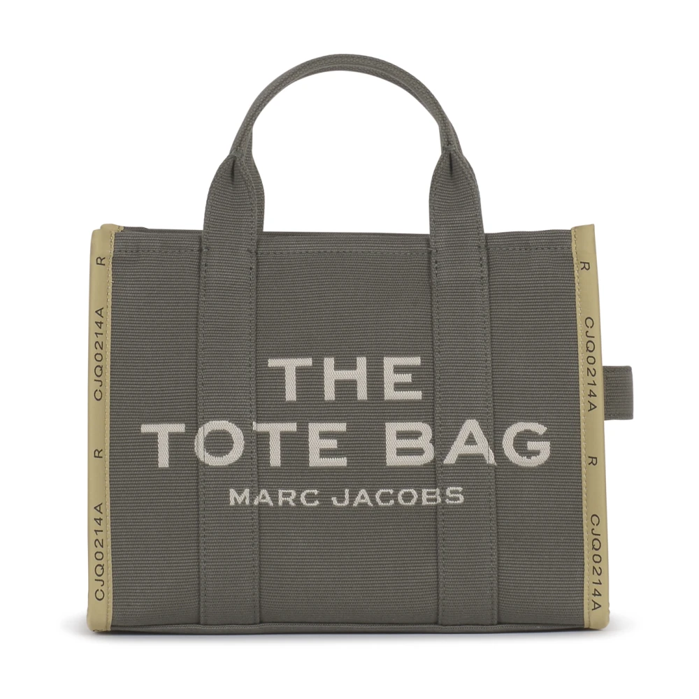 Marc Jacobs Totes The Jacquard Medium Tote Bronze Green Handbag in groen