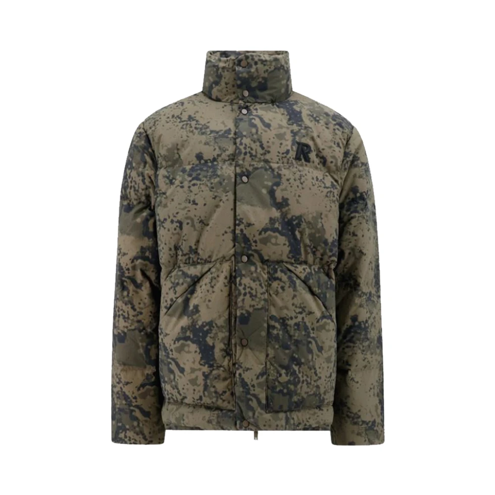 Represent Geborduurde Puffer Jacket Green Heren