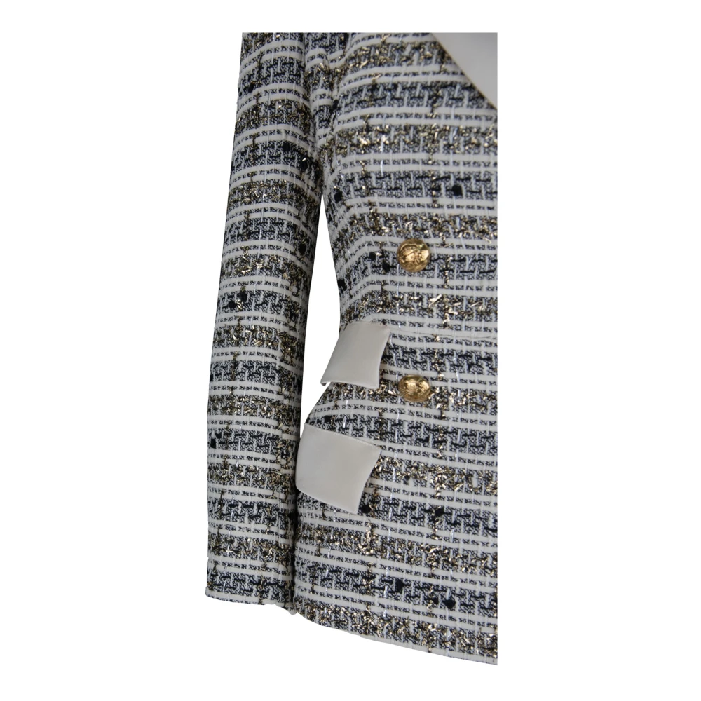 Elisabetta Franchi Klassieke Knoopblazer Multicolor Dames