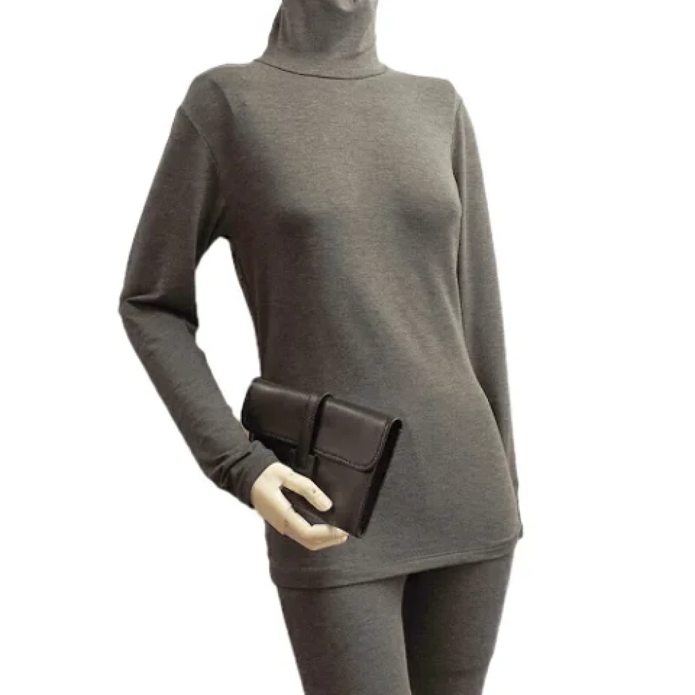 Hermès Vintage Pre-owned Fabric clutches Black Dames