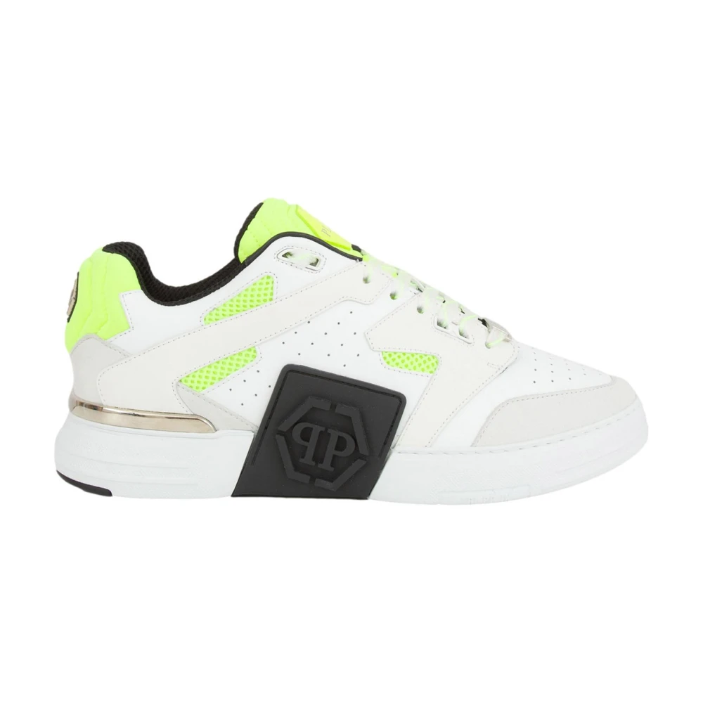 Philipp Plein Men's Multicolor Sneakers, 9 Uk, Leather Lo-Top Trainers