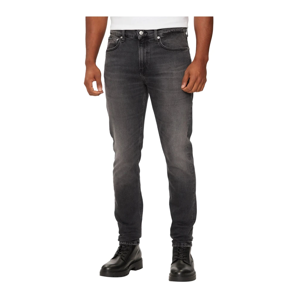 Calvin Klein Jeans Klassieke Slim Fit Jeans met Medium Taille Black Heren