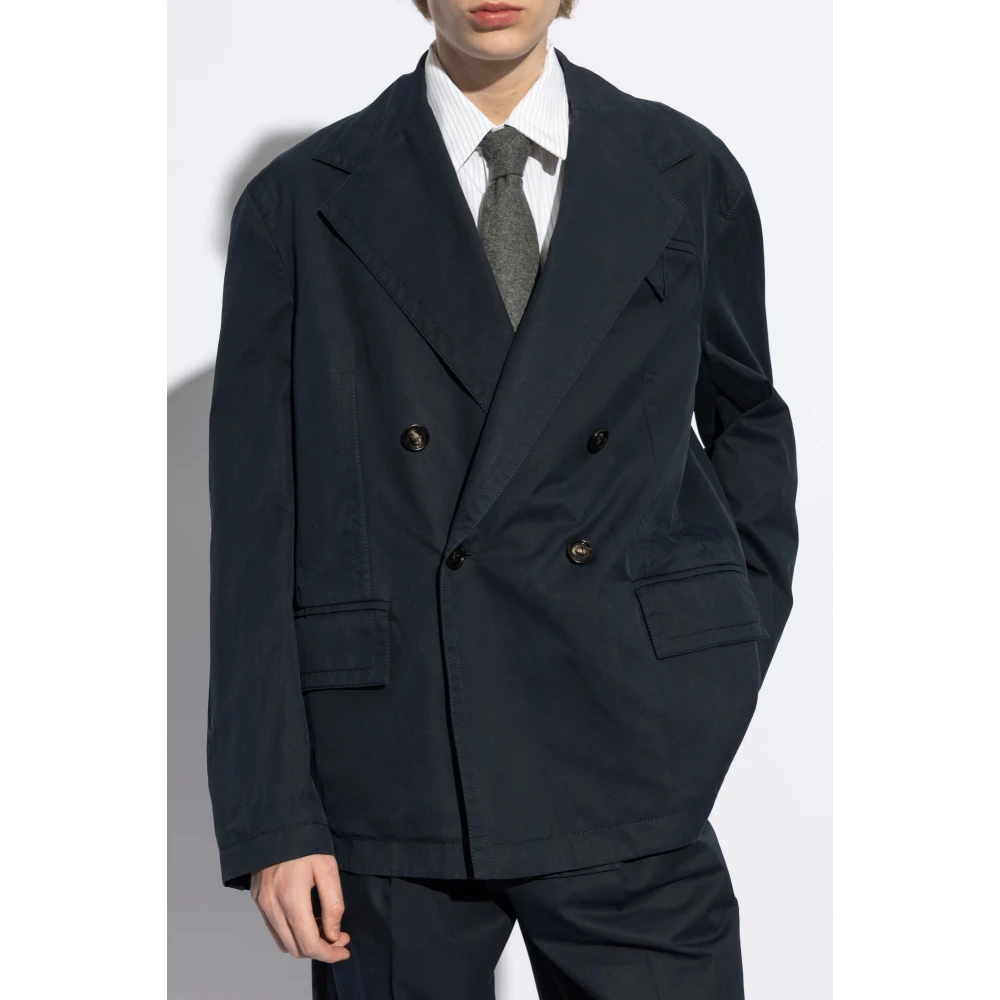 Bottega Veneta Dubbelbreasted jas Blue Heren