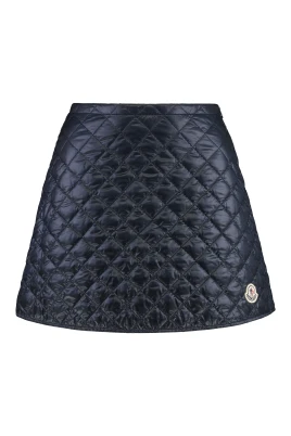 Diamond-Quilted Mini Skirt