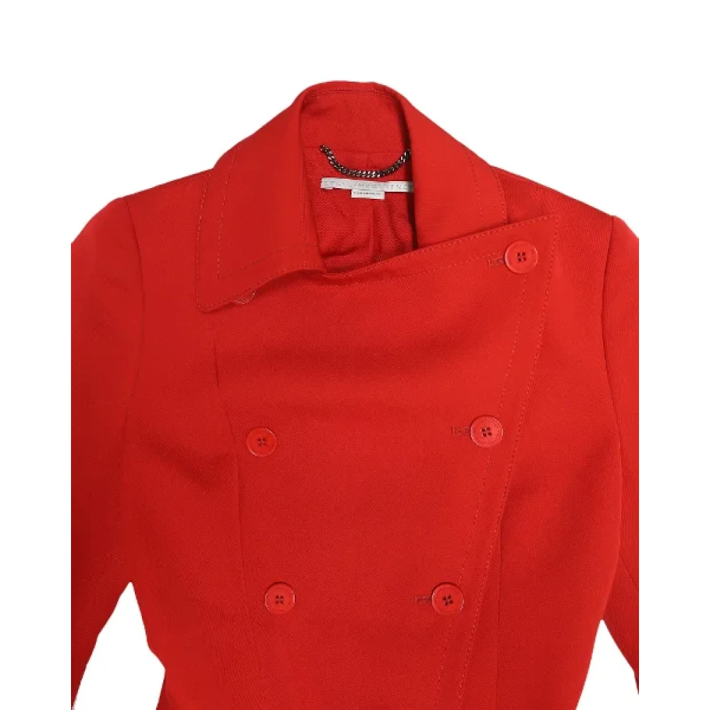 Stella McCartney Pre-owned Wool outerwear Red Dames