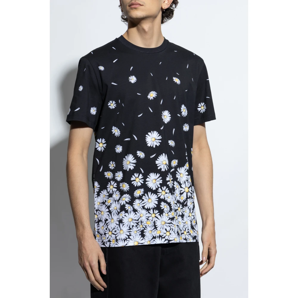 Moschino T-shirt met print Black Heren