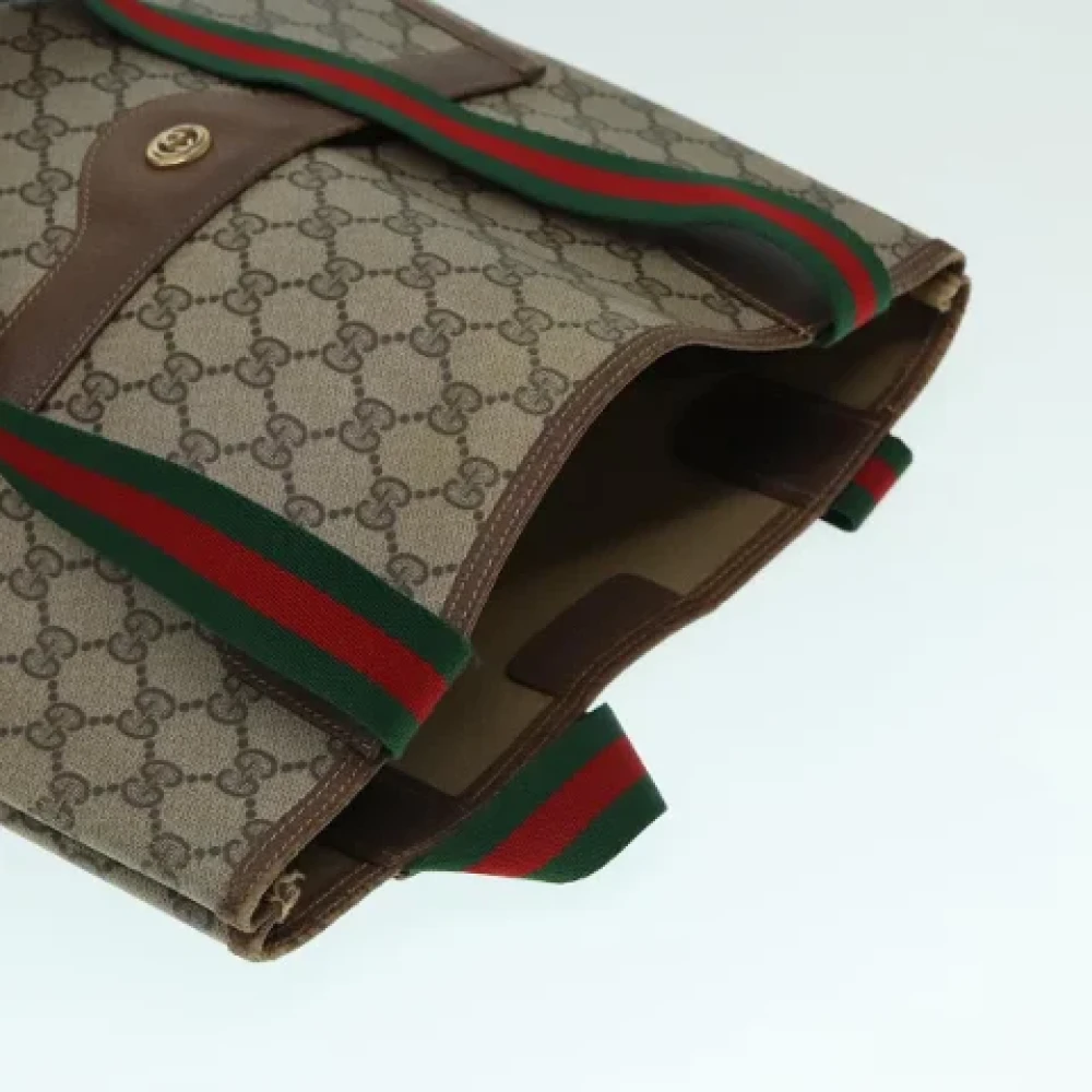 Gucci Vintage Pre-owned Leather gucci-bags Beige Dames