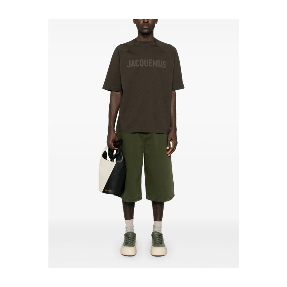 Jacquemus Bruine T-shirt en Polo Green Heren