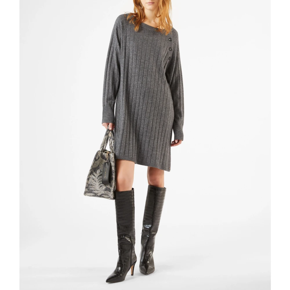 Pennyblack Gebreide Jurk Tivoli Gray Dames