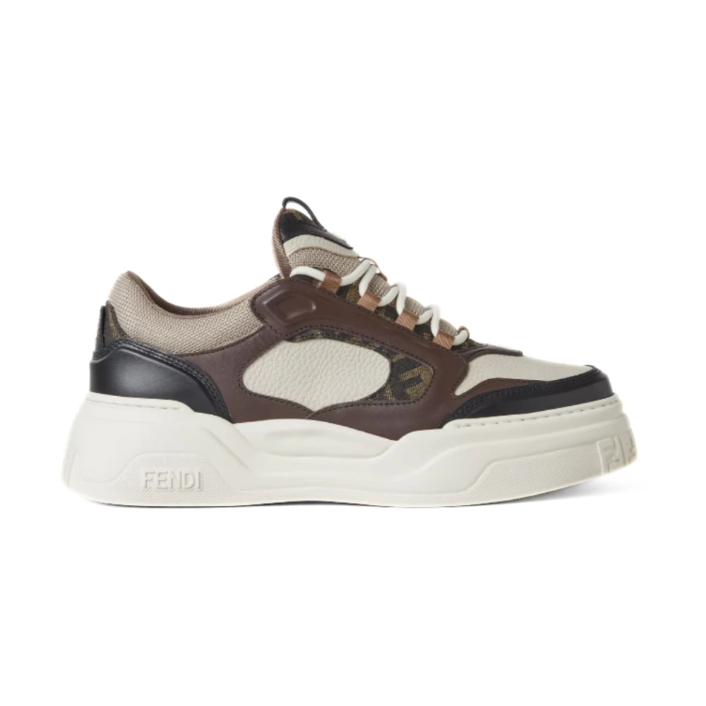 Fendi Men's Brown Sneakers, 8 Uk, Stylish Shoes For Every Occasion