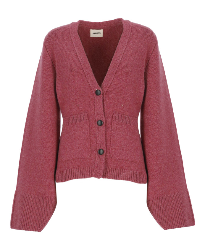 cardigan-fuchsia-en-maille-avec-col-en-v