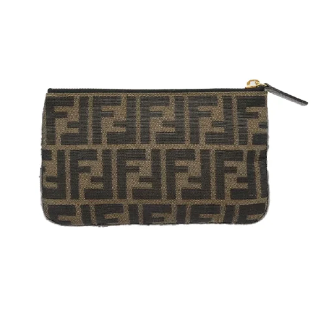 Fendi Vintage Pre-owned Canvas pouches Black Dames