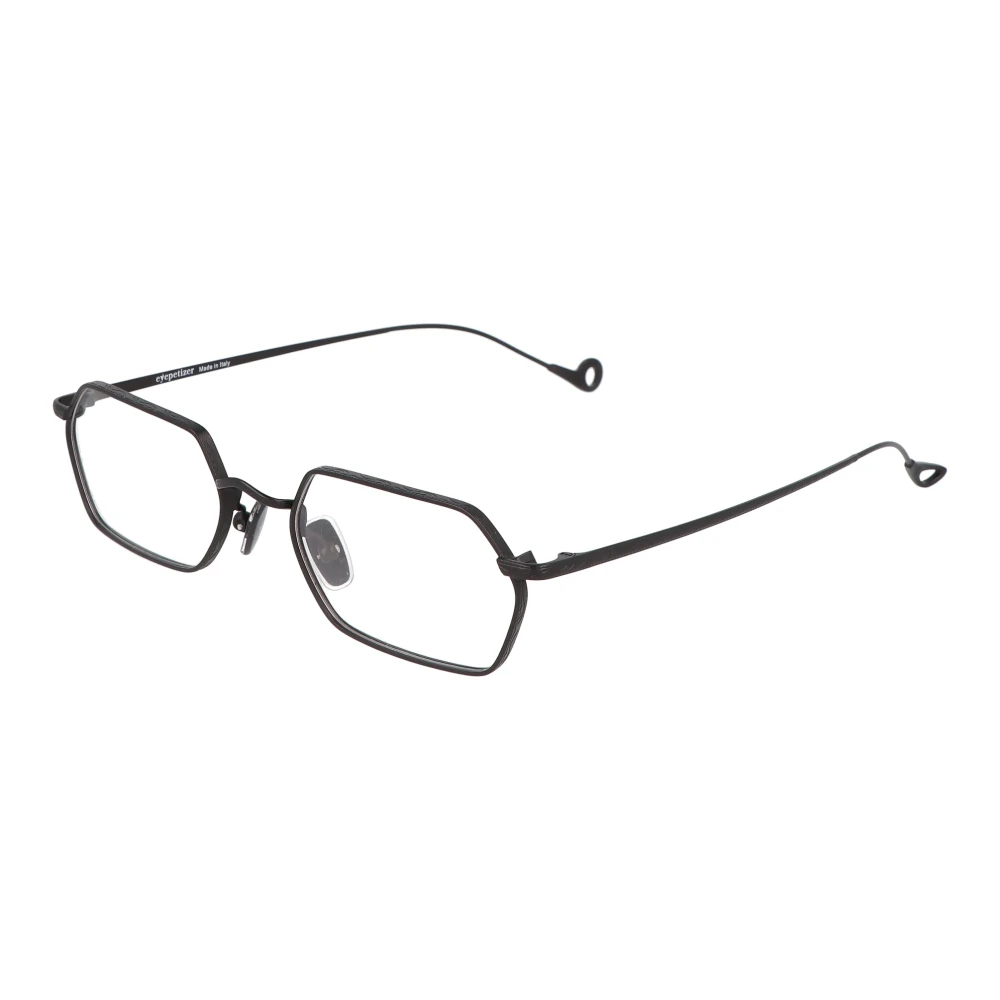 Eyepetizer Stijlvolle Metalen Onregelmatige Bril Black Unisex
