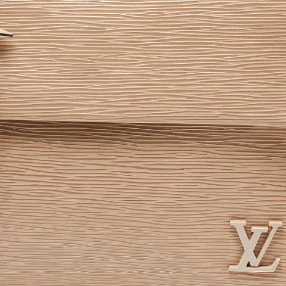 Louis Vuitton Vintage Pre-owned Leather handbags Beige Dames