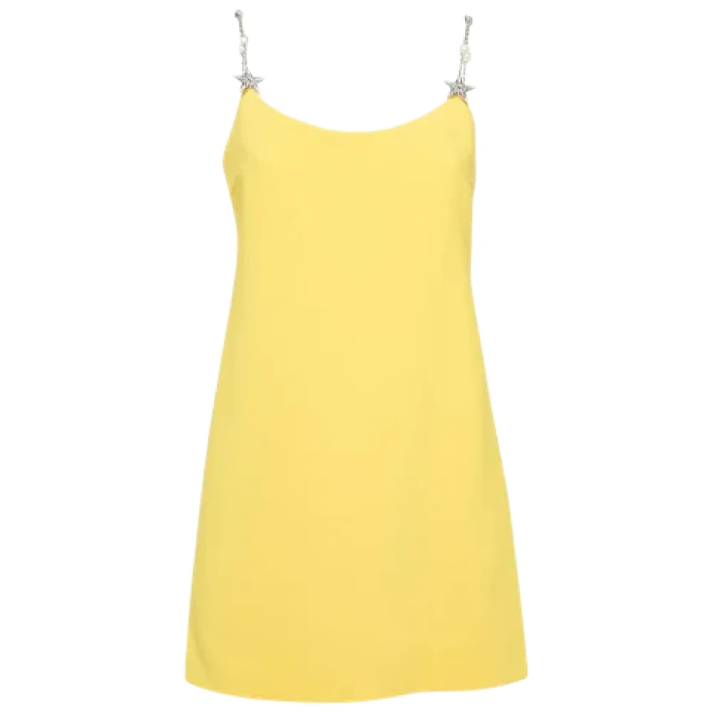 Miu Pre-owned Fabric dresses Yellow Dames