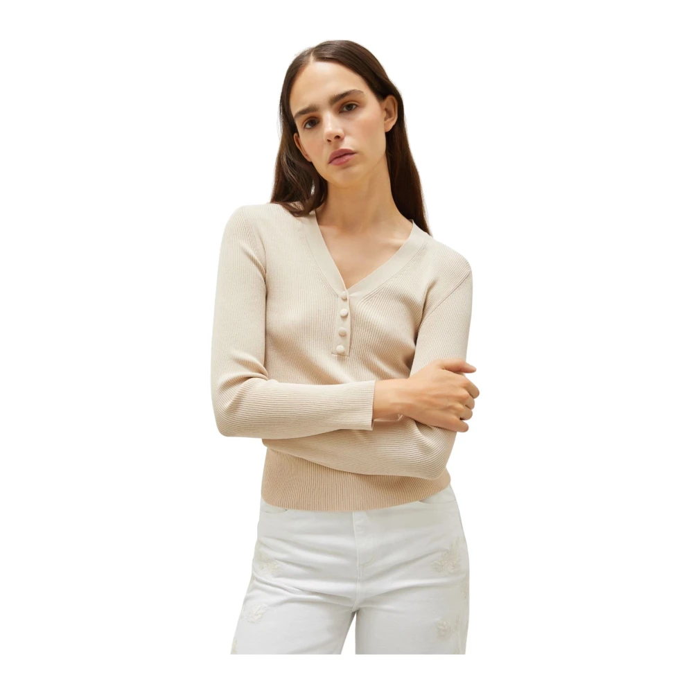 Knitwear > V-neck Knitwear - - Marella - Modalova