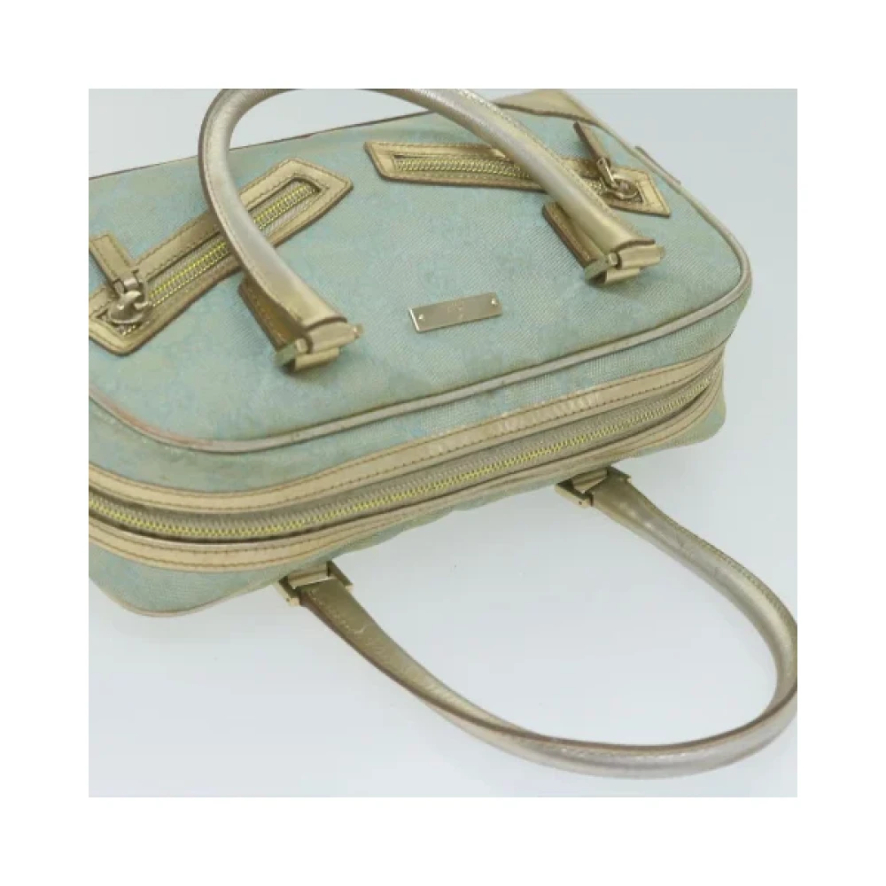 Gucci Vintage Pre-owned Canvas handbags Blue Dames