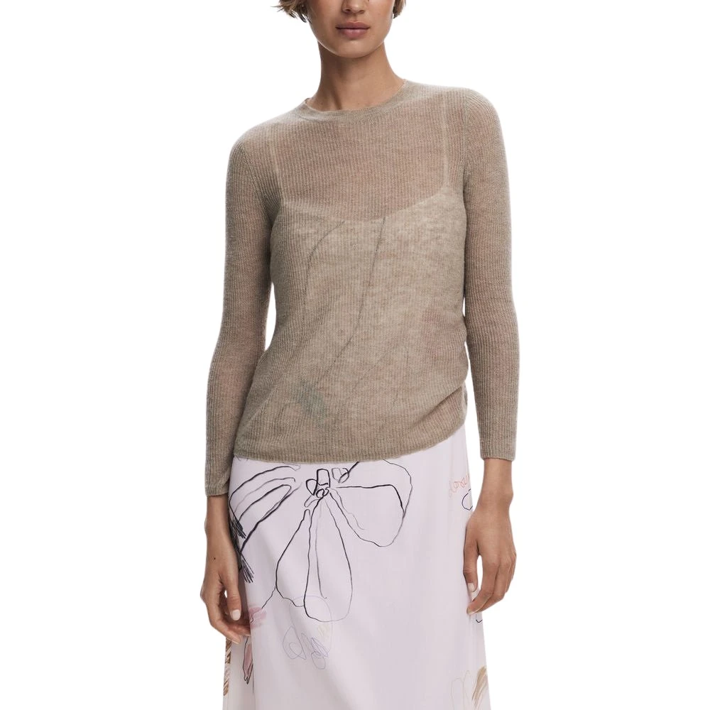 Desigual Donna Beige - Kala Long Dress - Knitwear - S