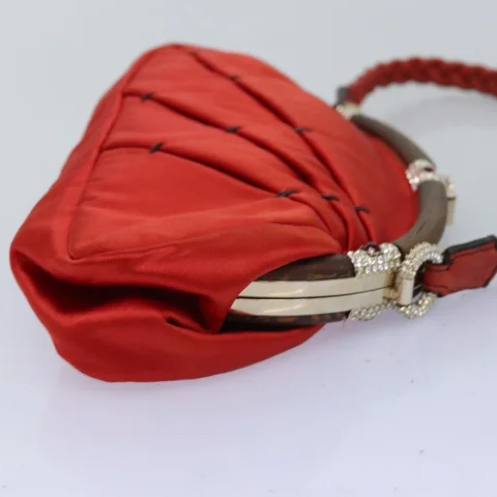 Valentino Vintage Pre-owned Canvas shoulder-bags Red Dames