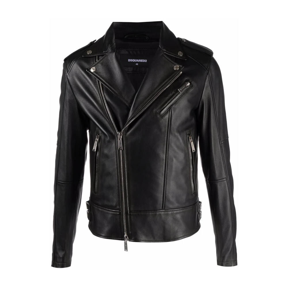 Dsquared2 Zwarte Stijlvolle Jassen Black Heren