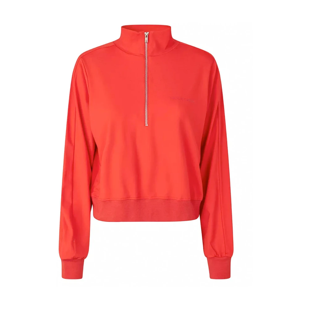 Modström MariettaMD T-Neck Longsleeve Top Red Dames