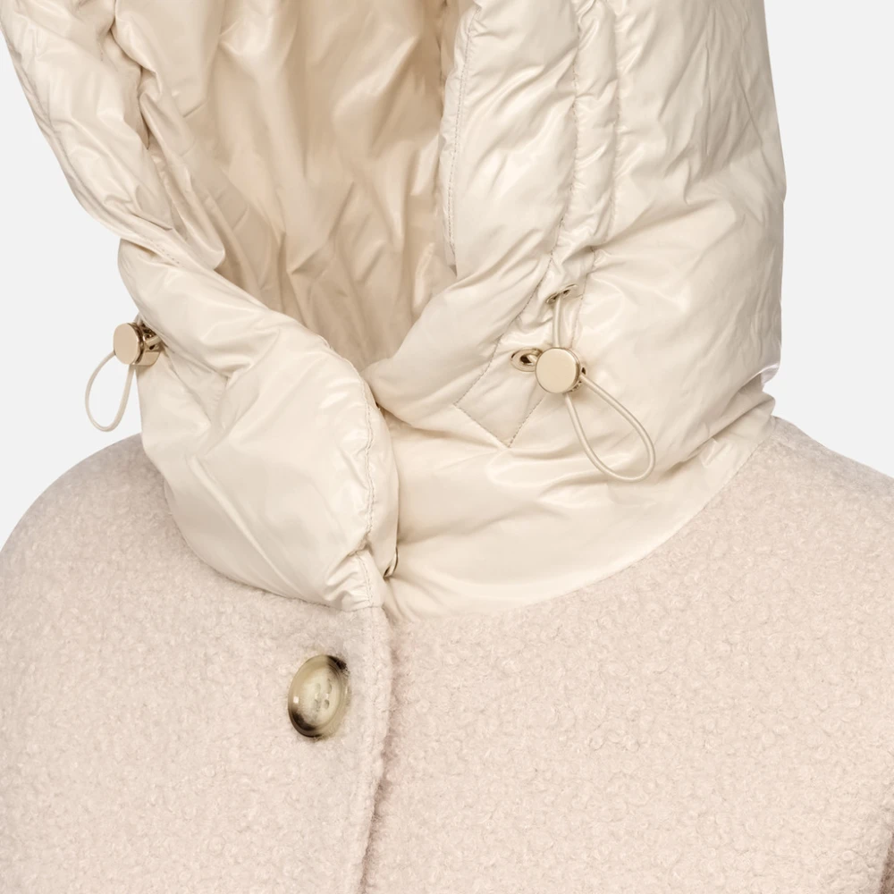 Geox Stijlvolle Aperol Mantel Beige Dames