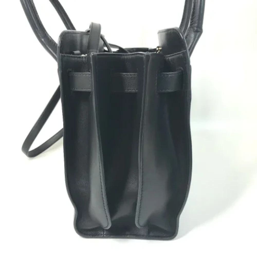 Bvlgari Vintage Pre-owned Leather handbags Black Dames