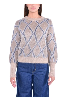 Sömlös Ull Alpacka Crewneck Sweater