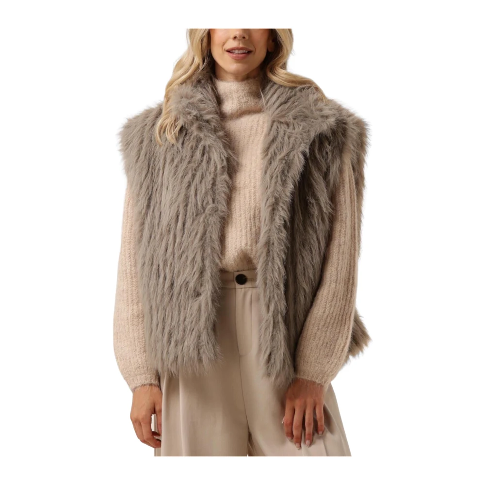 Notre-v Teddy Jas Taupe Vrouwen Beige Dames