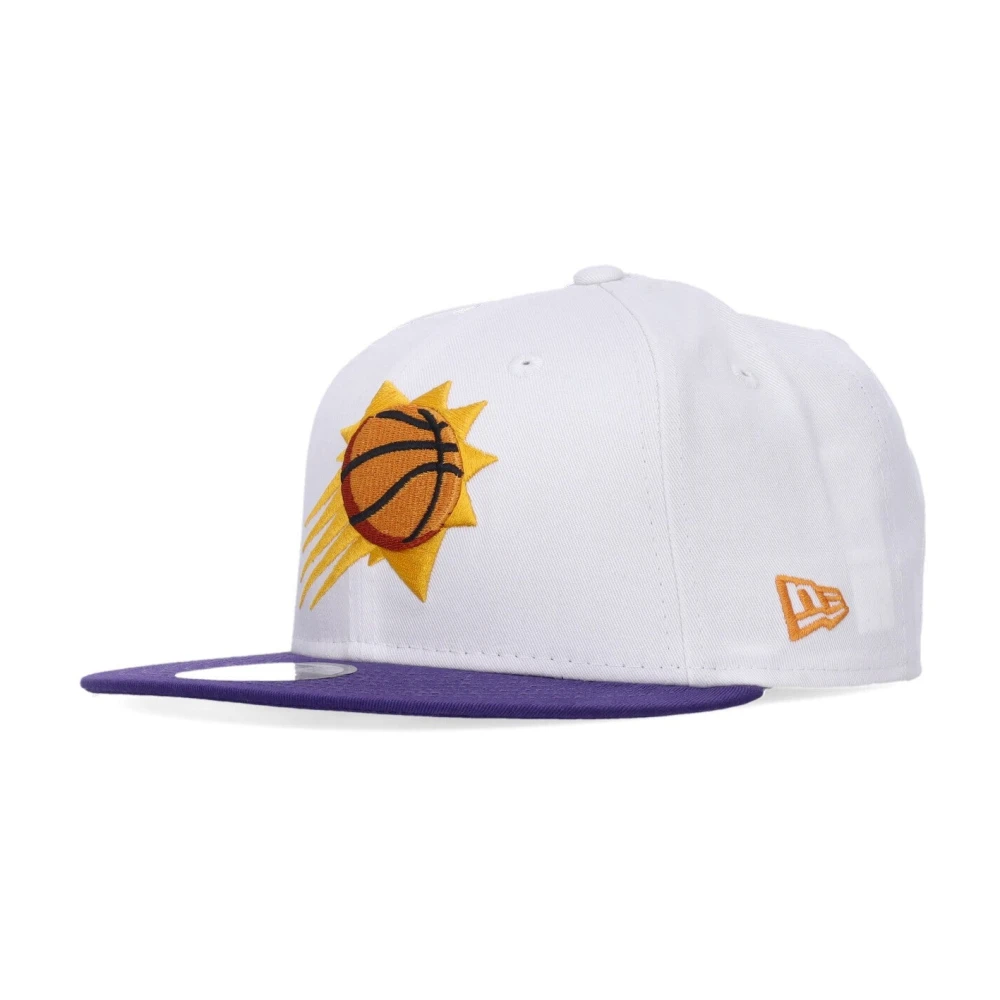 New Era Men's White Flat Visor Cap Nba Phoenix Suns