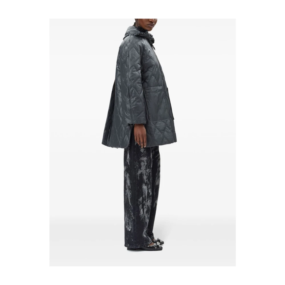 Ganni Stijlvolle Jassen Collectie Gray Dames