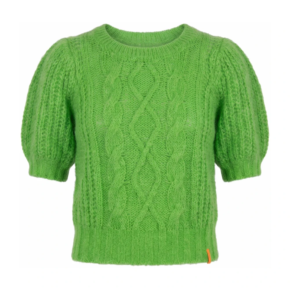 Lind Women's Green Tulipan Jumper - Round-Neck Knitwear - L/Xl - Knitwear