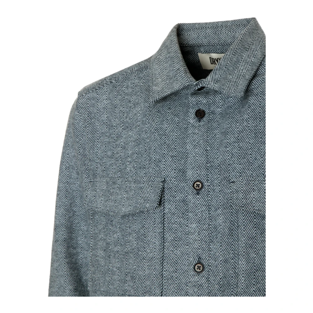 drykorn Klassiek Overshirt Gunray Blue Heren