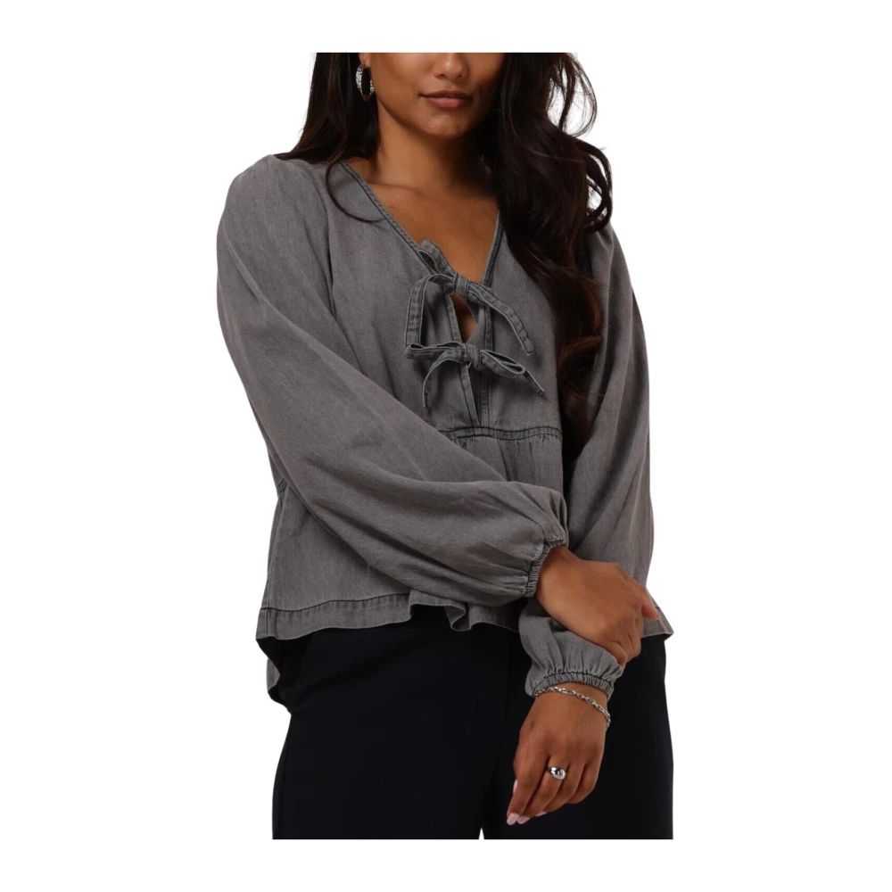 NEO NOIR Grijze Esmee D Blouse Gray Dames