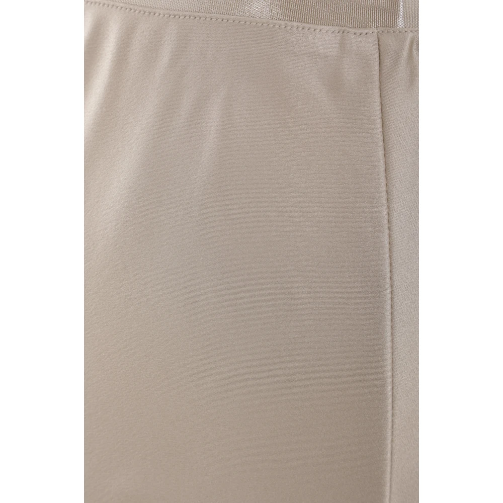 Max Mara Beige Zijden Midi Rok Beige Dames